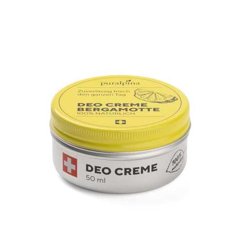 Puralpina Deodorant Cream Bergamot | Natural Bergamot Deodorant Cream | 50 ml