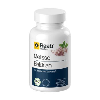 RAAB VITALFOOD Melisse Baldrian Kapseln 60 Stück