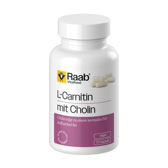 RAAB VITALFOOD L-Carnitine with Choline Capsules, conventional, 75 pcs