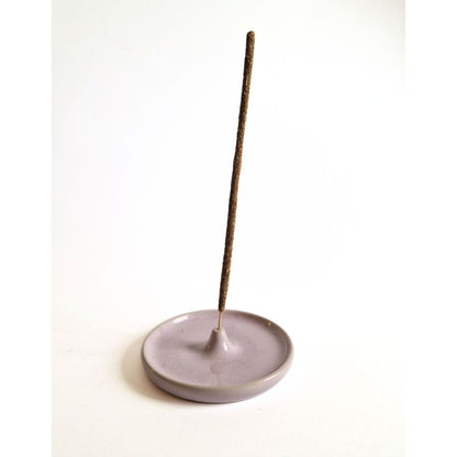 Support pour bâtons d'encens en céramique violet