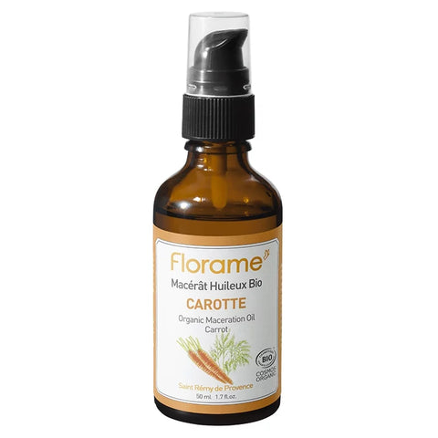 FLORAME - huile macérée bio - carotte - Nourrissez votre peau naturellement ! 🌱🥕