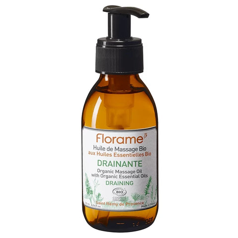 FLORAME - Organic Draining Massage Oil with Organic Essential Oils - Relax & Revitalize Your Body! 🌿✨
