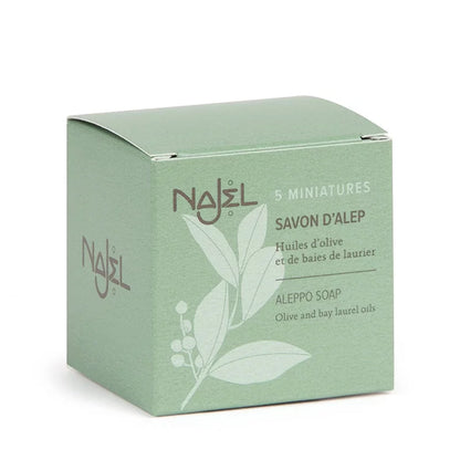 Najel - Aleppo Seifen-Gästeseifen 5x20g - Erleben Sie puren Luxus! 🌱✨