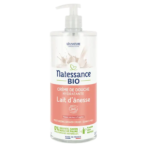 NATESSANCE - Crema doccia al latte di asina - Idratazione lussuosa per una pelle setosa 🧼✨
