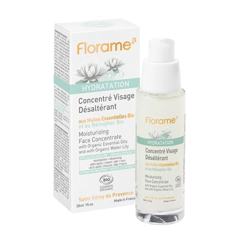 FLORAME - Concentré rafraîchissant bio pour le visage à base de nénuphar - Revitalisez votre peau ! 🌸💧