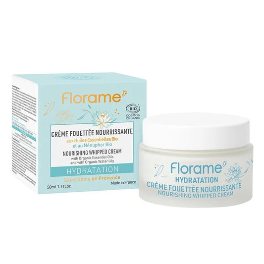 FLORAME - Crema montata biologica nutriente con ninfea per il viso - Coccola la tua pelle 😍💧✨