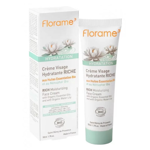 FLORAME - Crema idratante biologica e ricca - Nutrimento profondo per pelle secca 🌿✨