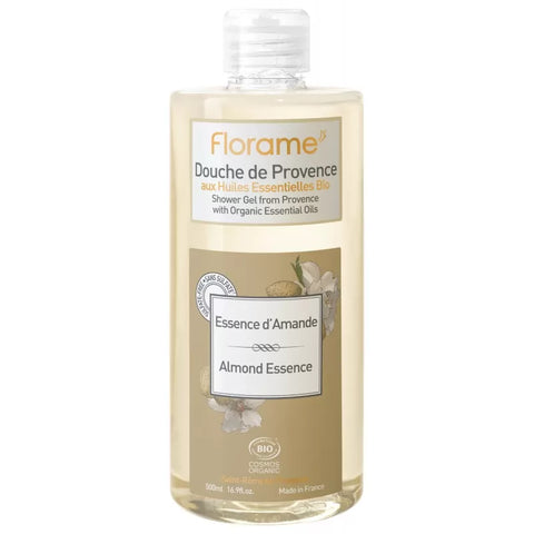 FLORAME - Biologisches Duschgel aus der Provence, Mandelaroma - Erfrischen Sie Ihre Haut und nähren Sie sie! 🛁🌿✨