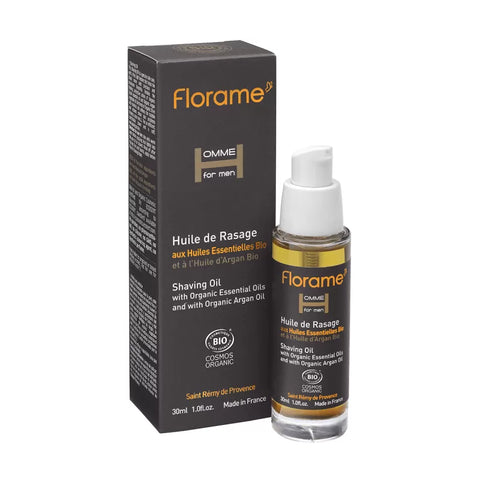 FLORAME - Olio da rasatura biologico per uomini - Morbido, rinfrescante e naturale ✂️🌿