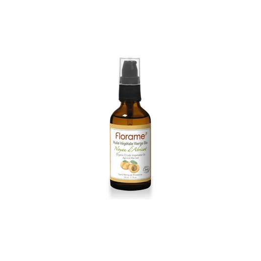FLORAME - Huile vierge biologique de noyau d'abricot - Nourrissez votre peau naturellement ! 🌱✨