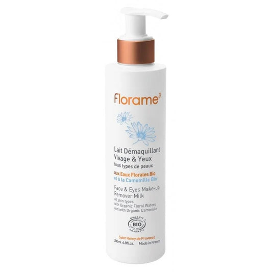 FLORAME - Lait nettoyant visage biologique à la camomille - Nettoyage doux pour une peau éclatante 🌼💧