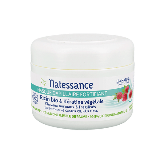 NATESSANCE - Stärkende Haarmaske mit organischem Rizinusöl - Pflegen und beleben Sie Ihr Haar! 💆‍♀️✨