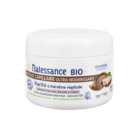 NATESSANCE - Ultranährende Haarmaske mit Bio-Sheabutter - Beleben Sie Ihre Locken! ✨💆‍♀️