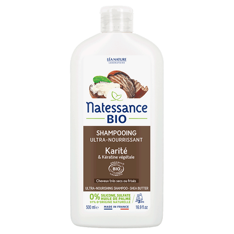 NATESSANCE - Crema Shampoo Ultra-nutriente con Burro di Karité Biologico - Nutri i tuoi capelli naturalmente! 🌱✨