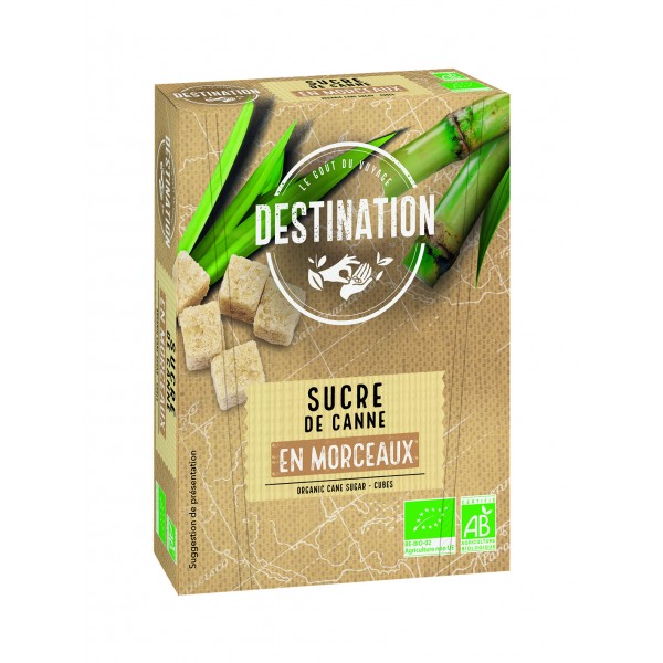 Sucre brut de canne roux morceaux 500