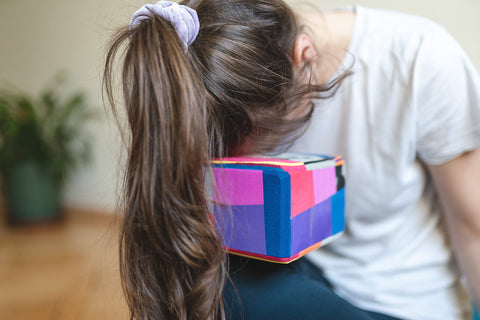 Recycelter Yoga-Block Sonnenuntergang