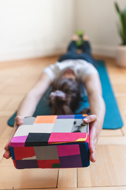 Recycelter Yoga-Block Sonnenuntergang
