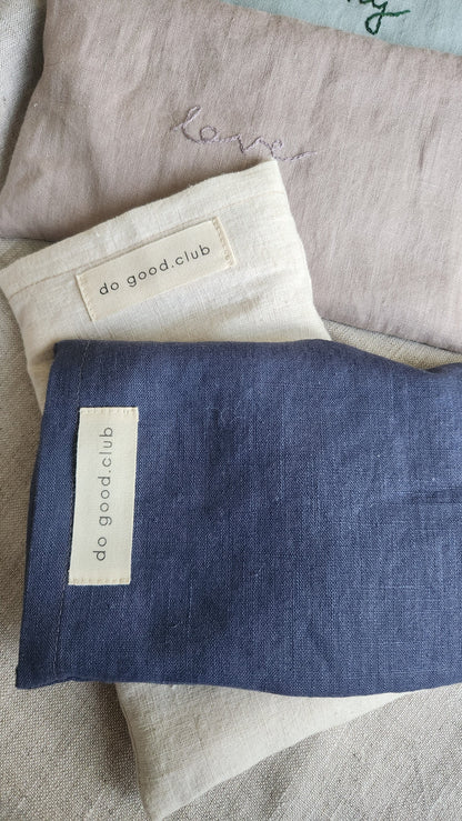 Augenkissen Leinen mit Lavendel & Amethyst - Calm