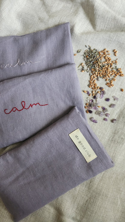 Augenkissen Leinen mit Lavendel & Amethyst - Calm