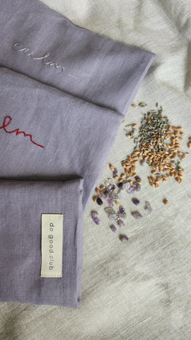 Augenkissen Leinen mit Lavendel & Amethyst - Calm