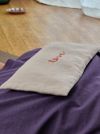 Augenkissen Leinen mit Lavendel & Amethyst - Calm