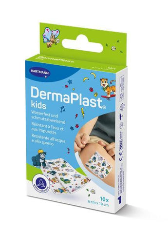 DERMAPLAST Kids Schnellverband 6x10cm Plast 10 Stk