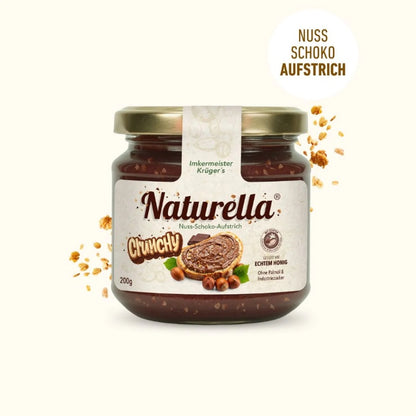 Naturella Crunchy 200 g, Schoko-Nuss-Aufstrich mit Honig