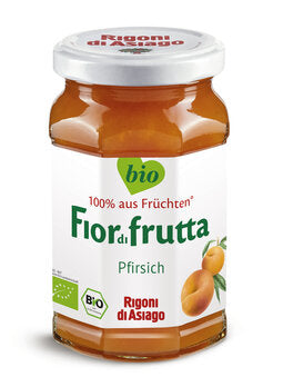 RIGONI DI ASIAGO Fruchtaufstrich Pfirsich gesüßt mit konzentriertem Apfelsaft 250 g