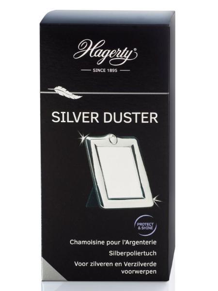 HAGERTY Silver Duster Chiffon argenté 55x35 cm