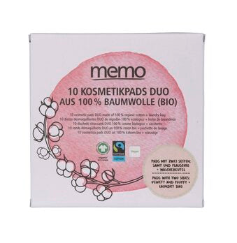 Tampons cosmétiques MEMO Duo Cotton Memo 10 pièces