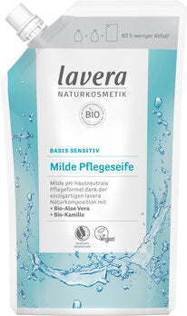 LAVERA Basis Sensitiv Savon Doux Liquide Recharge Sachet 500 ml