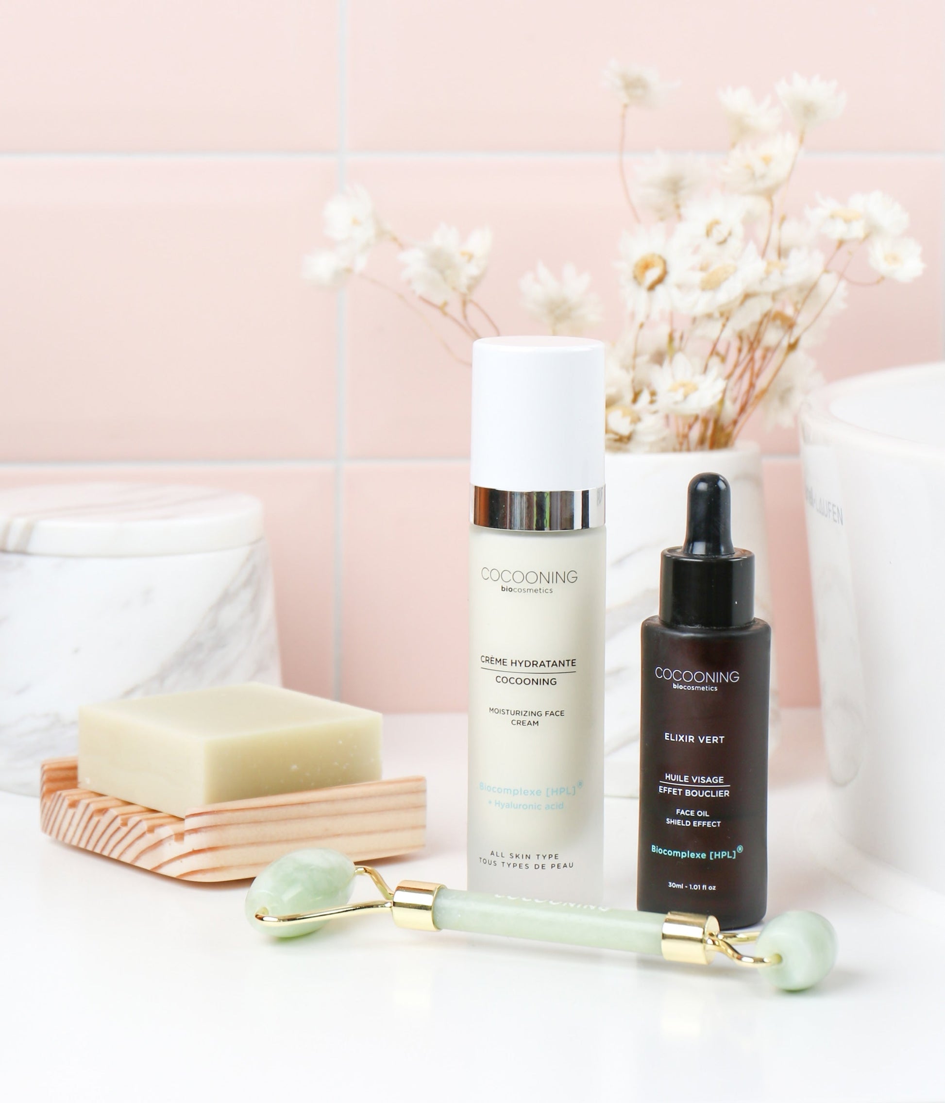 Duo Crème  hydratante + Elixir vert deluxe