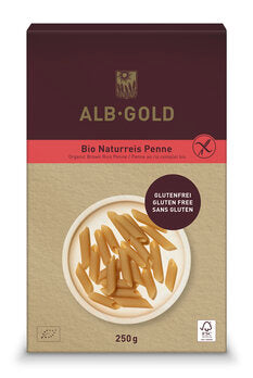 Penne Naturali Integrali di Riso Integrale ALBGOLD 250g