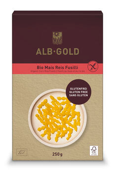 ALBGOLD Corn and Rice Fusilli 250g