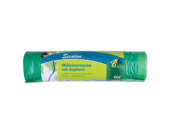 MEMO Sacs poubelle à cordon 15x60 L MEMO 1 pc