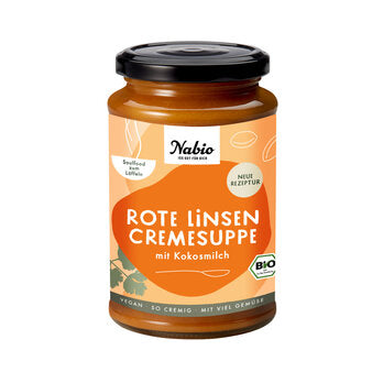 NABIO Soupe de Lentilles Rouges au Lait de Coco 375 ml