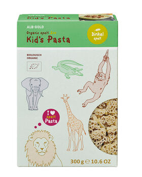 ALBGOLD Pâtes pour enfants Zoo Épeautre 300 g