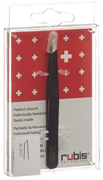 PINZE RUBIS INCLINATE NERO INOX
