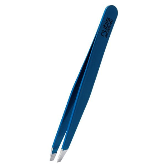 Pinzette RUBIS Inclinata Blu Inox