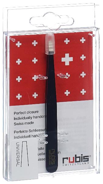 Pinzette dritte RUBIS Nero Inox