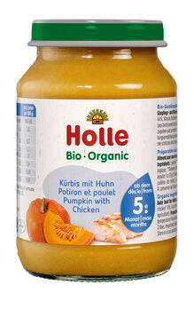 HOLLE Gläschen Kürbis- Huhn ab dem 5. Monat 190 g