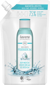 LAVERA Bagnoschiuma 2in1 Basis Sensitiv - Bustina di rifornimento 500 ml