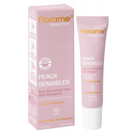Florame SENSITIVE Green Correcting Care for Redness – Sensitive Skin – 15 ml