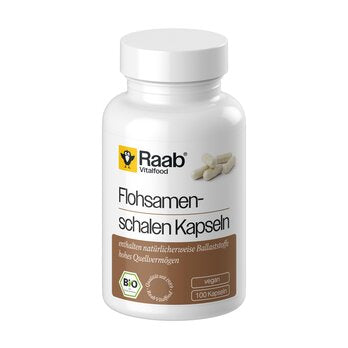 RAAB VITALFOOD Flohsamenschalen-Kapseln 100 Stück