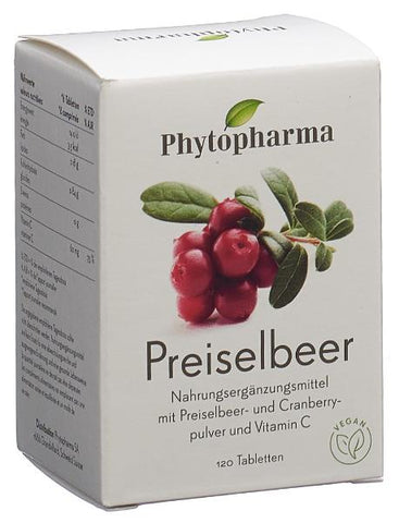 PHYTOPHARMA Preiselbeer Tabl 120 Stk