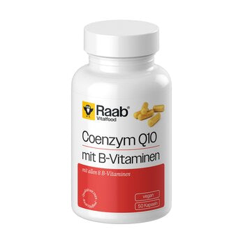 RAAB VITALFOOD Coenzima Q10 con Vitamine B Capsule, convenzionali, 50 capsule