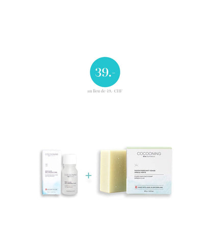 Bundle 1 argile verte soin clear