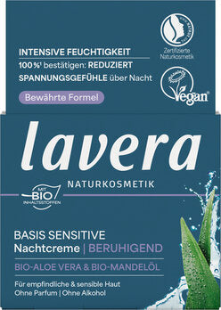 LAVERA Basis Sensitive Crema Notte Lenitiva 50 ml