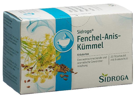 SIDROGA Fenouil Anis Carvi 20 Sachets 2 g