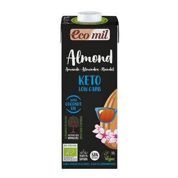ECOMIL Keto Bevanda di Mandorla Senza Zuccheri 1L